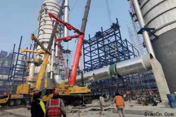 连接两塔！天津南港乙烯项目80吨管道吊装就位